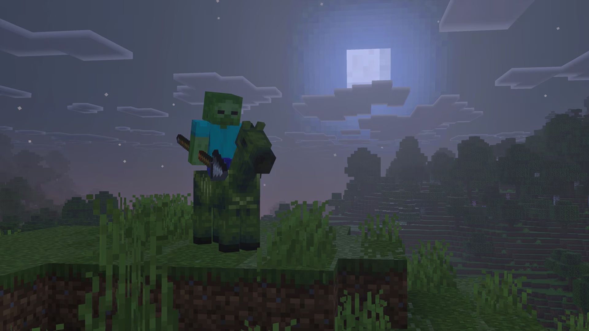 Mounts of Mayhem will finally add zombie horses to Survival mode (Image via Mojang Studios)