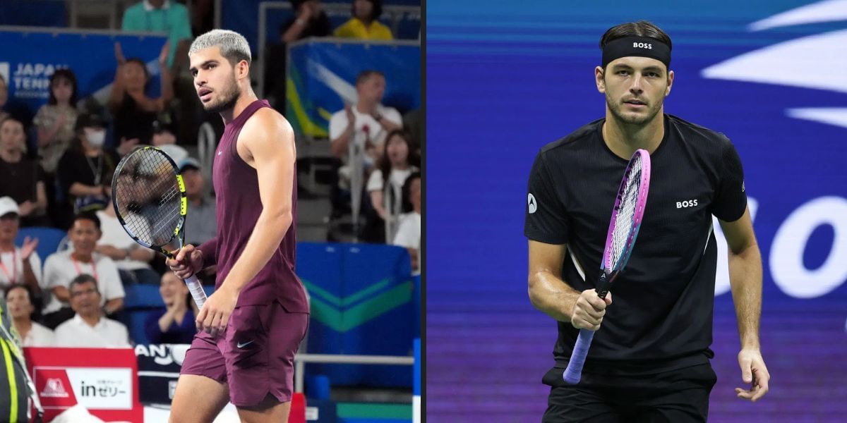 Carlos Alcaraz will meet Taylor Fritz in the final of the Japan Open 2025. (Photos: Getty)