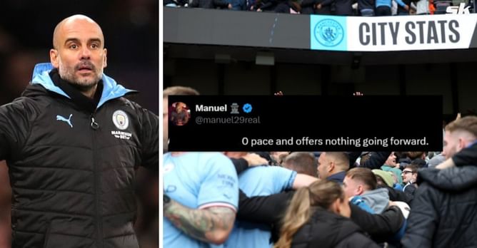 "Don't think he can thrive in this team for long", "So stupid" - Fans slam Manchester City star after 1-1 draw against Arsenal