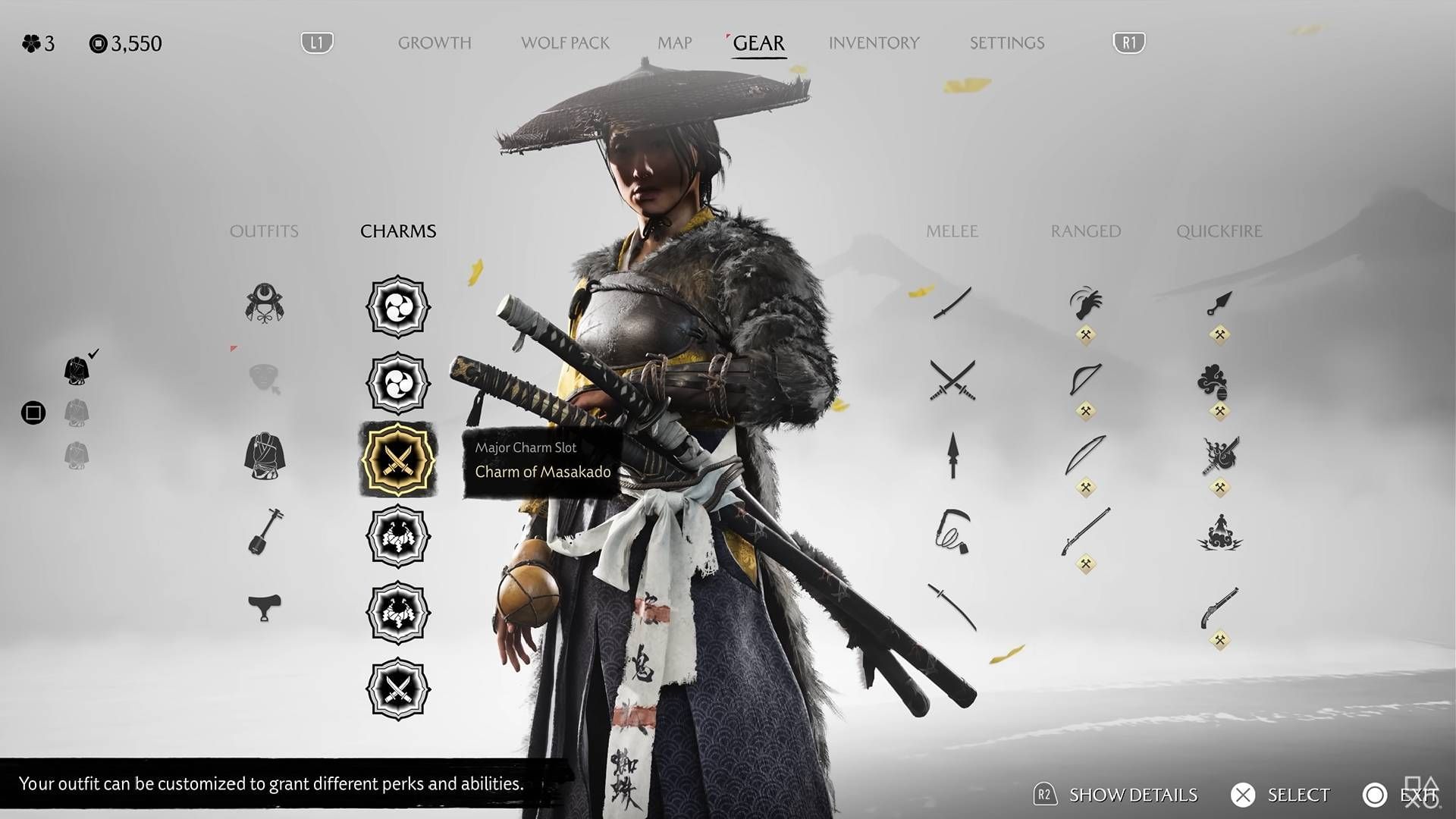Customize Atsu&#039;s gear from the title (Image via PlayStation)