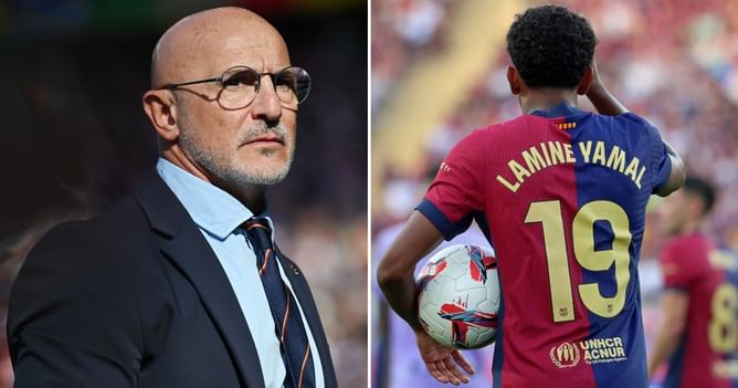 "I’d be happy if it went to him or to Lamine Yamal" - Luis de la Fuente names Barcelona star and 29-year-old player as favorites for Ballon d'Or