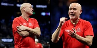 How Chest-bumping, high five-giving Andre Agassi went viral at Laver Cup with his animated display on Day 2