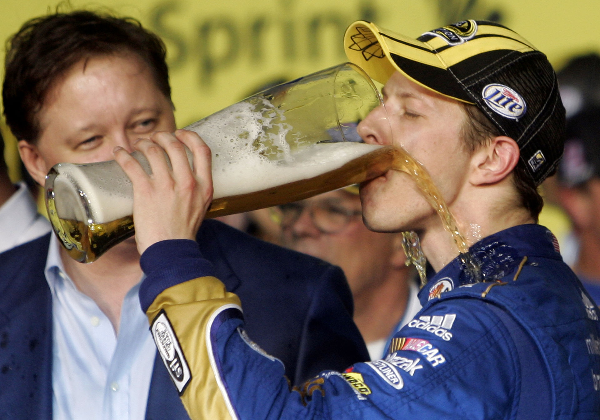 Brad Keselowski after winning the 2012 NASCAR Cup Series championship - Source: Imagn