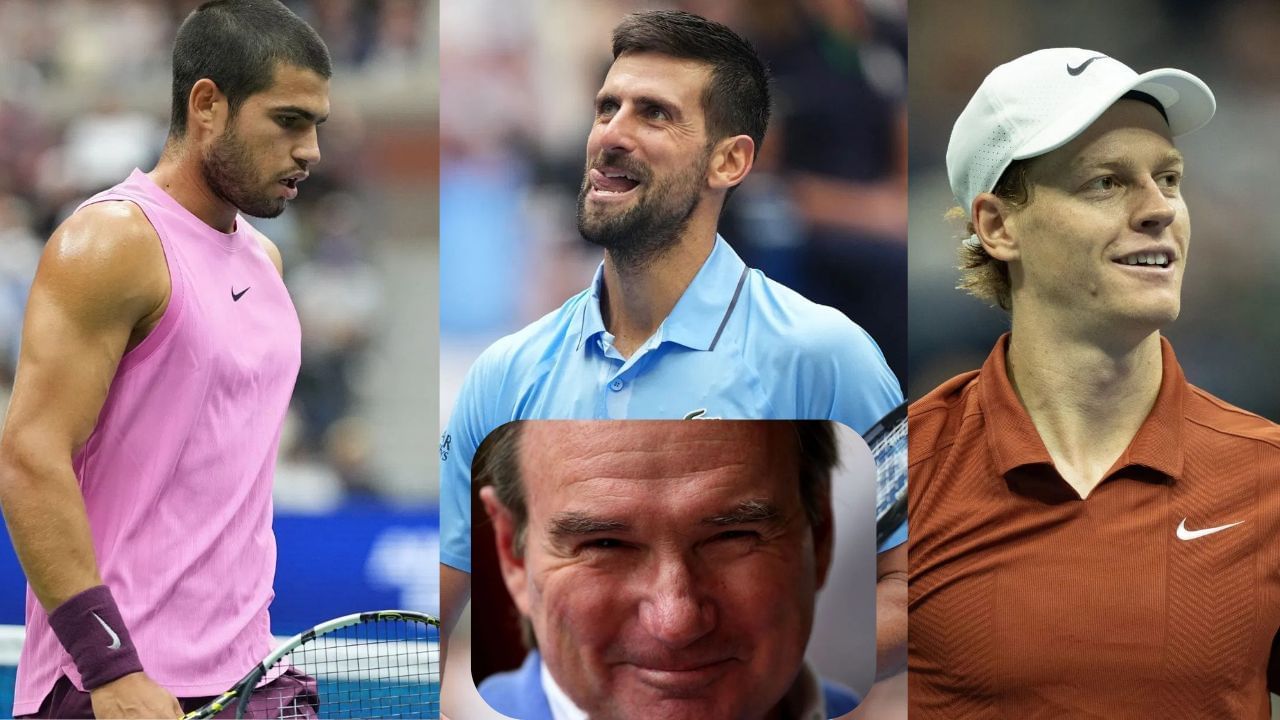 In Pictures: Carlos Alcaraz, Novak Djokovic, Jannik Sinner and Jimmy Connors (image via: All Getty)