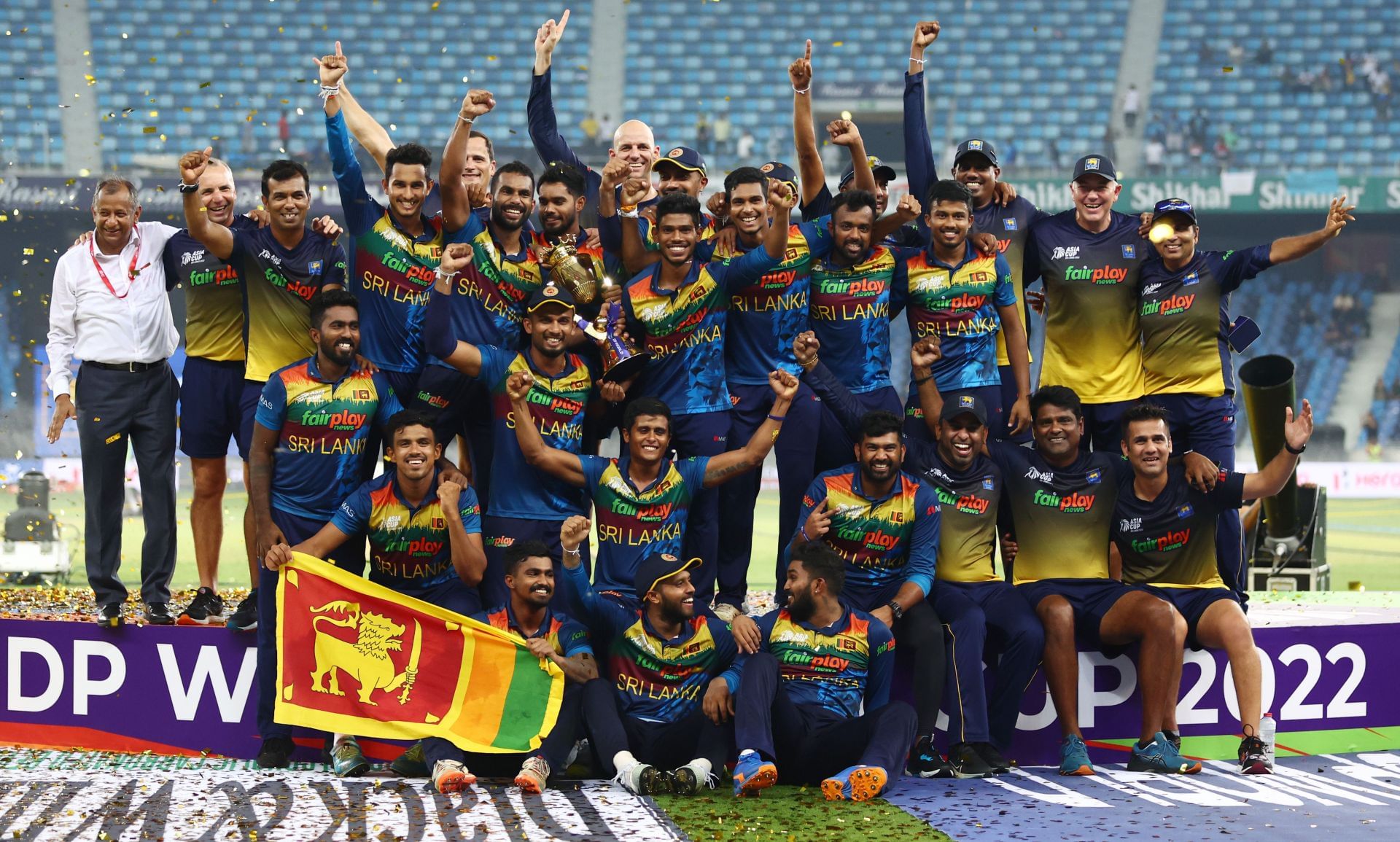 Sri Lanka won the 2022 Asia Cup. [P/C: Getty]