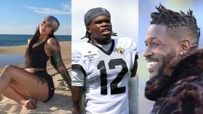 Antonio Brown takes nasty shot at Travis Hunter 7 days after Jaguars WR/CB and his wife Leanna Lenee announce birth of baby boy