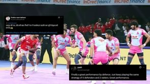 "Jaipur ki raat, jeet ki baat!" - Fans react as Jaipur Pink Panthers notch up first win at home in Pro Kabaddi 2025