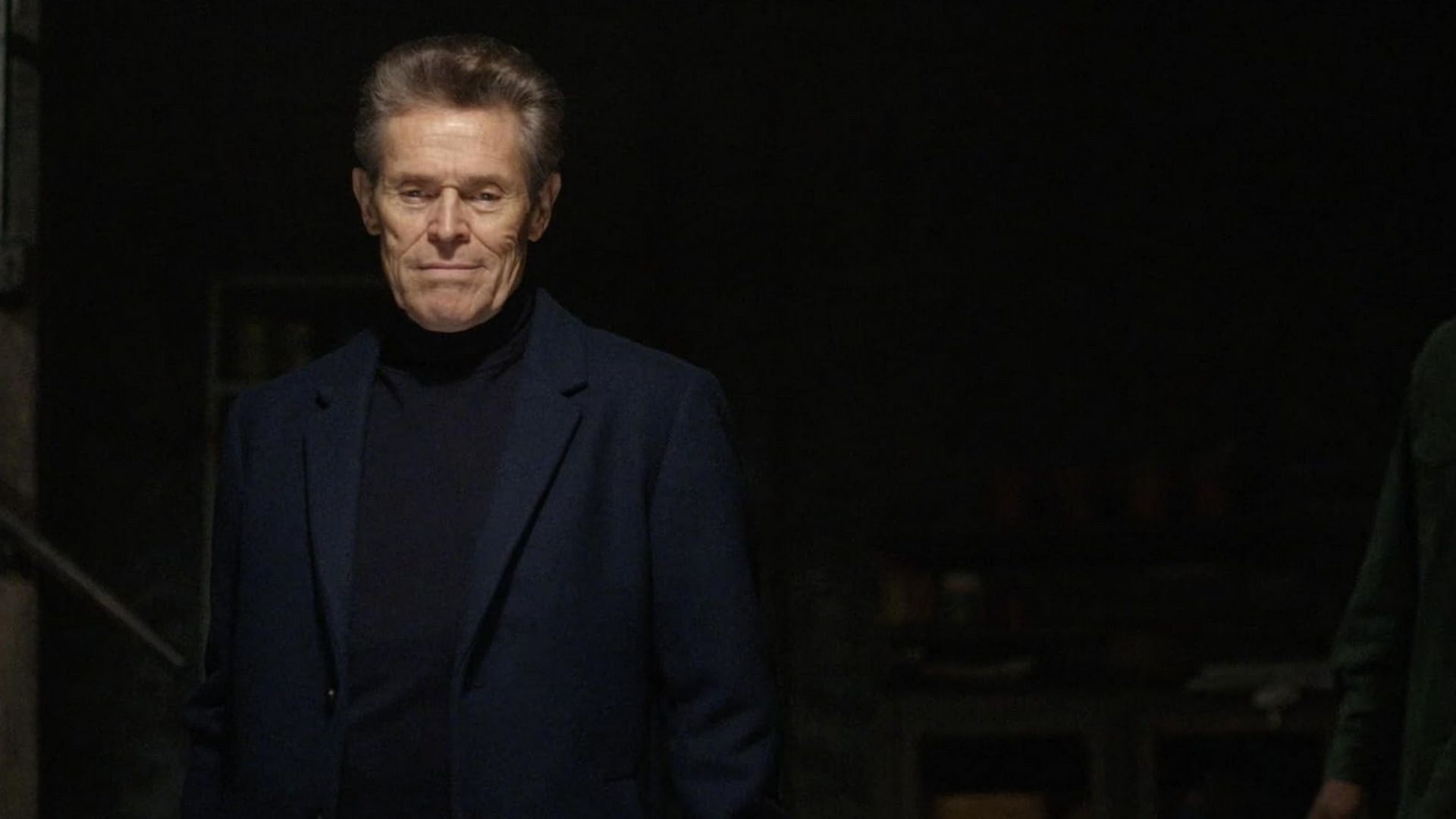 Willem Dafoe plays Anniston Bennet in The Man In My Basement, the mysterious tenant who rents Charles&rsquo; basement. (Image via Hulu/YouTube)