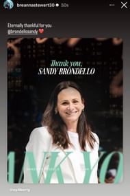 Breanna Stewart’s Instagram story