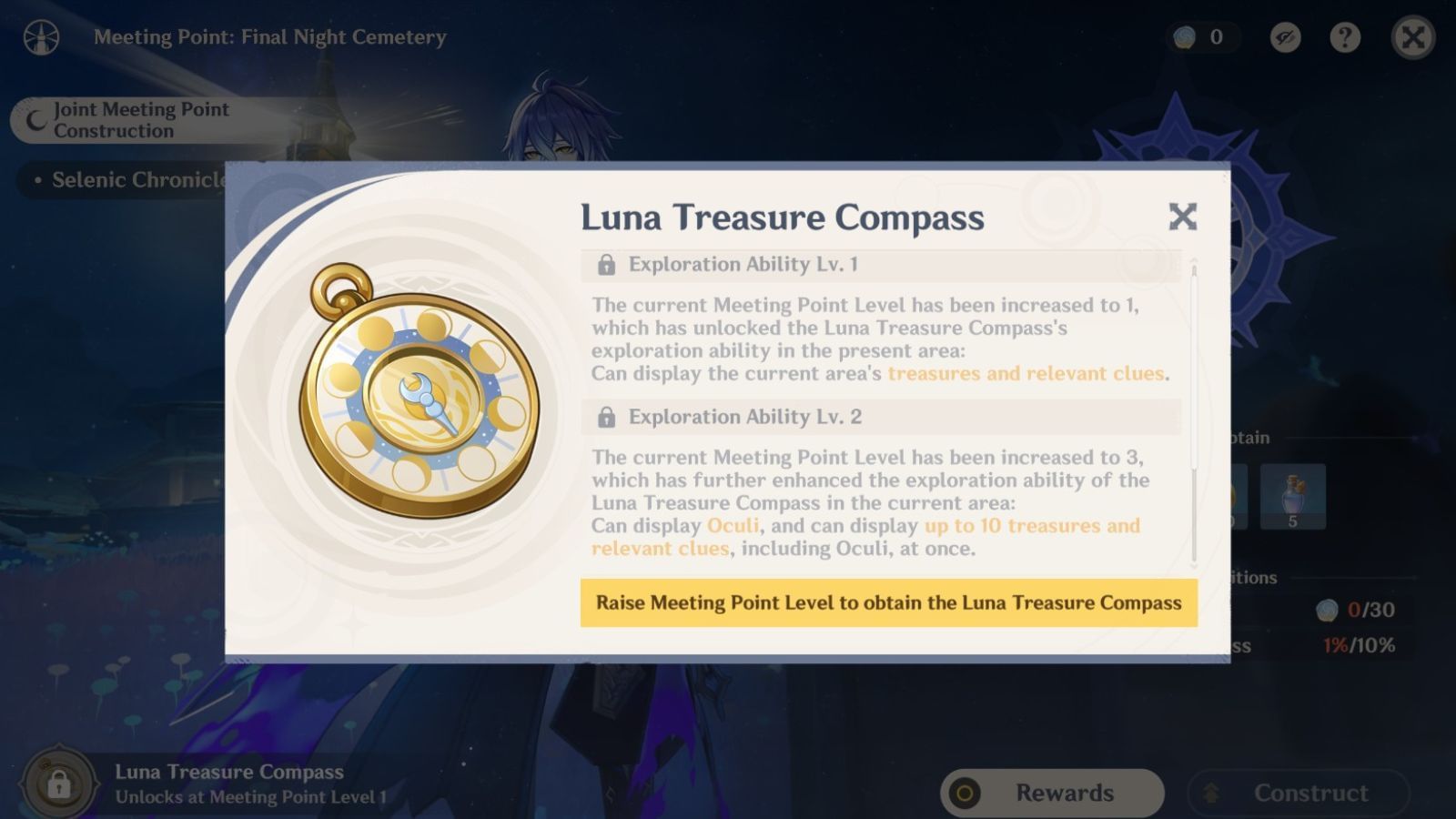 Luna Treasure Compass in-game (Image via HoYoverse)