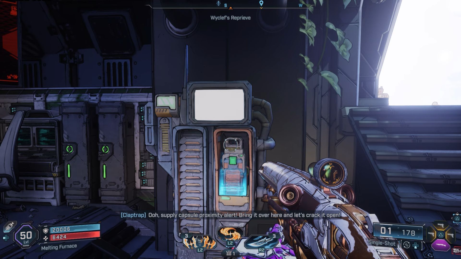 Take it to the nearest safehouse to get the reward (Image via Gearbox Software)
