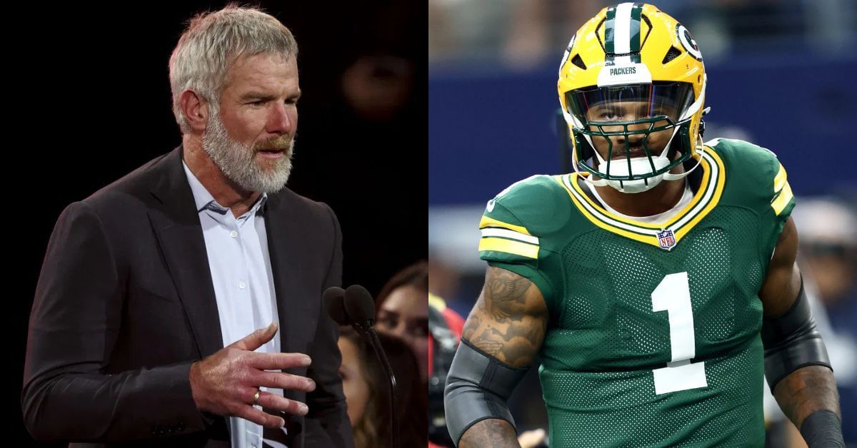NFL fans react as Brett Favre arrives in Cowboys stadium for Micah Parsons and Packers