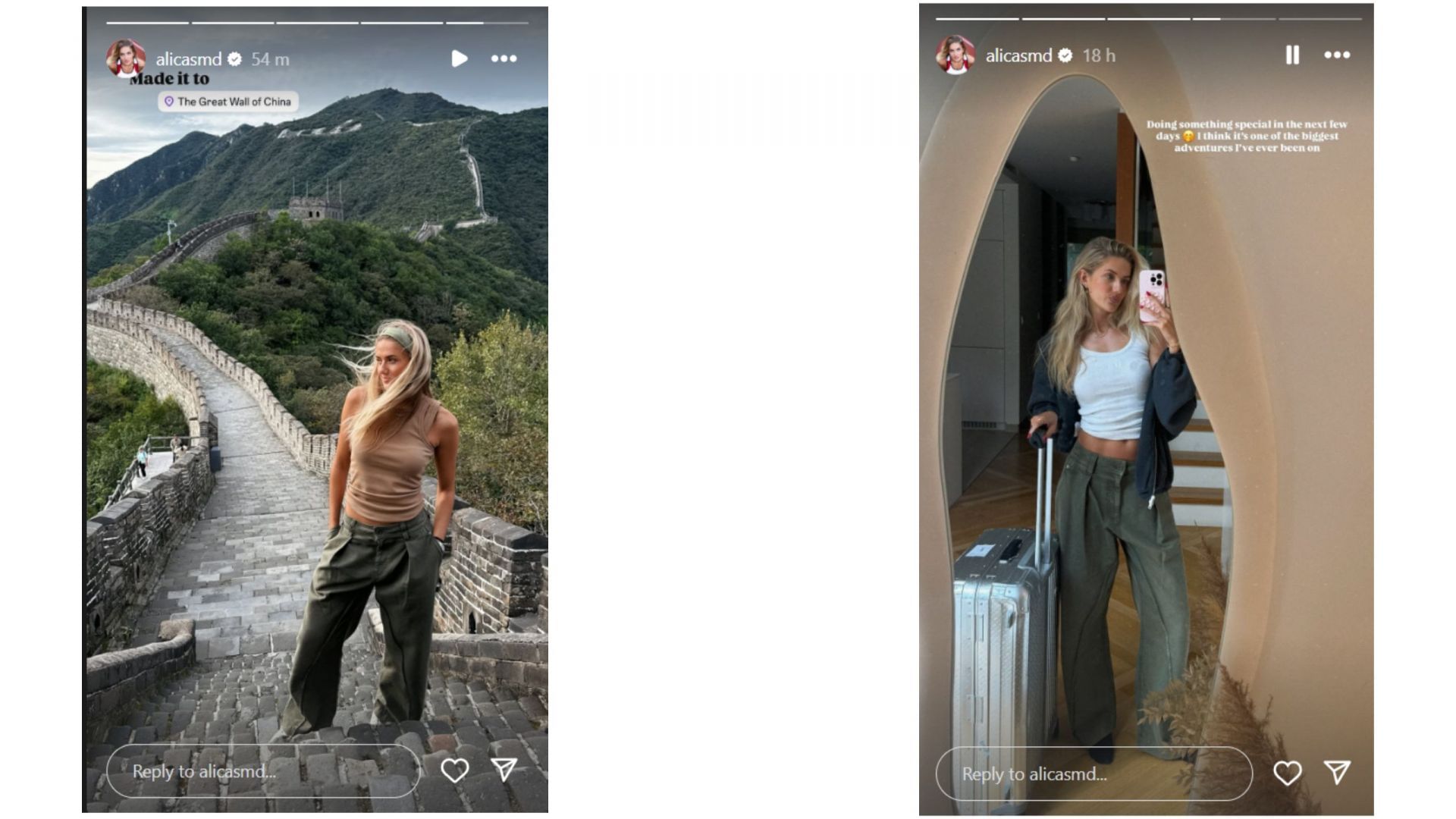 Screenshot of story (IG/@alicasmd)