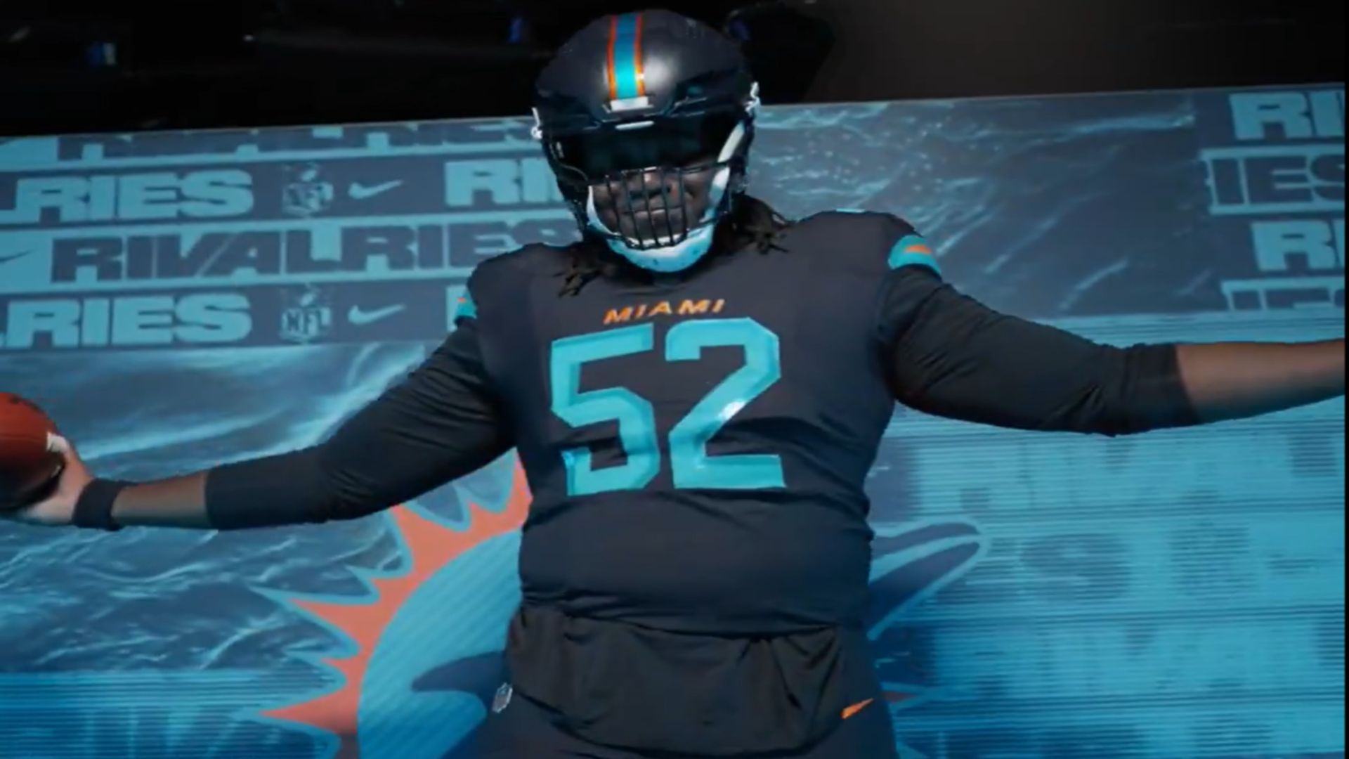The Miami Dolphins will be wearing their black &quot;Rivalries&quot; uniforms vs. the New York Jets - via X.com/MiamiDolphins