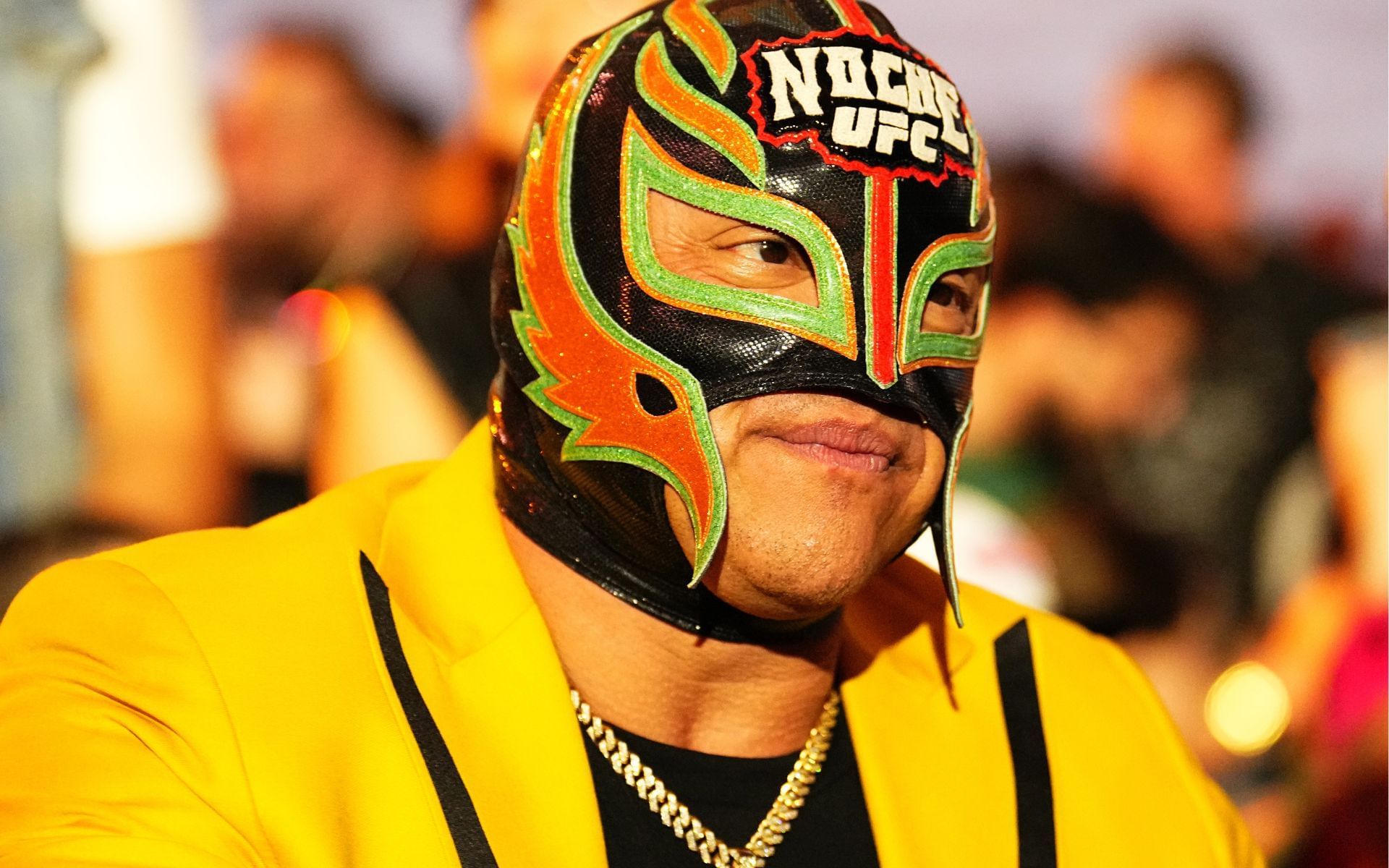Rey Mysterio (pictured) at the Noche UFC 306 event. [Image courtesy: Getty Images]