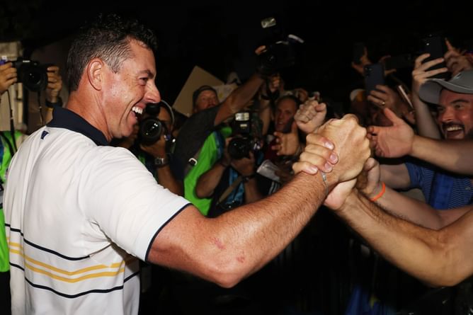 "Going to celebrate like there’s no tomorrow" - Rory McIlroy goes emotional after Europe's historic Ryder Cup win