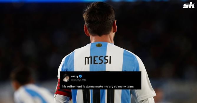 "His retirement is gonna make me cry so many tears" - Fans react as Lionel Messi plays his last official game in Argentina for the national team