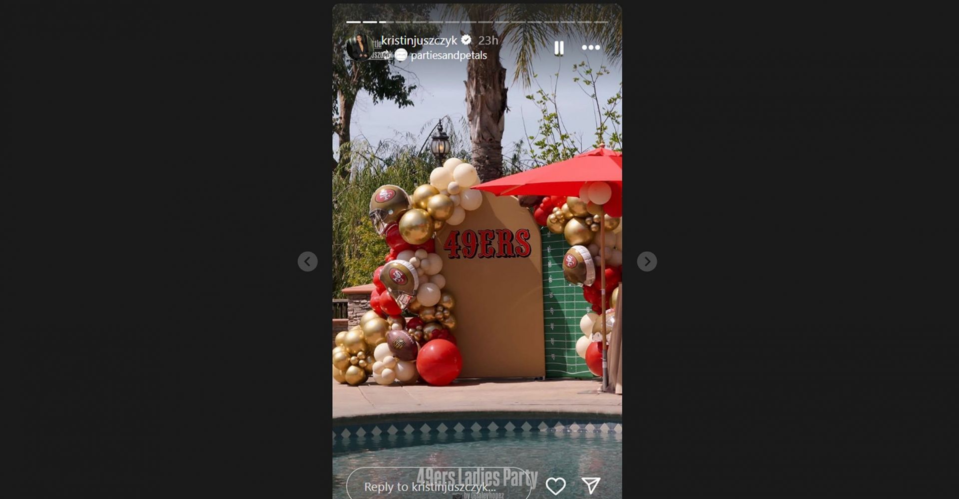 Kyle Juszczyk&rsquo;s wife Kristin shares a glimpse of 49ers&rsquo; ladies party /@kristinjuszczyk