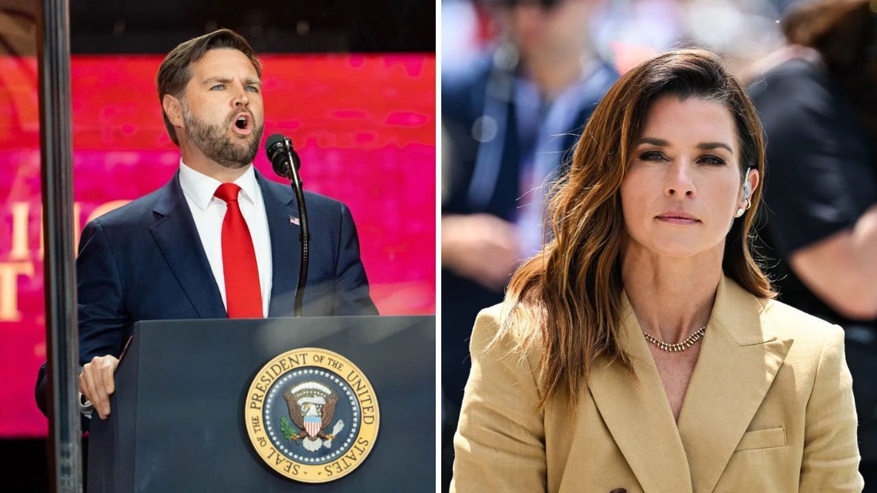 In Picture: Charlie Kirk and Danica Patrick. Credit: Imagn