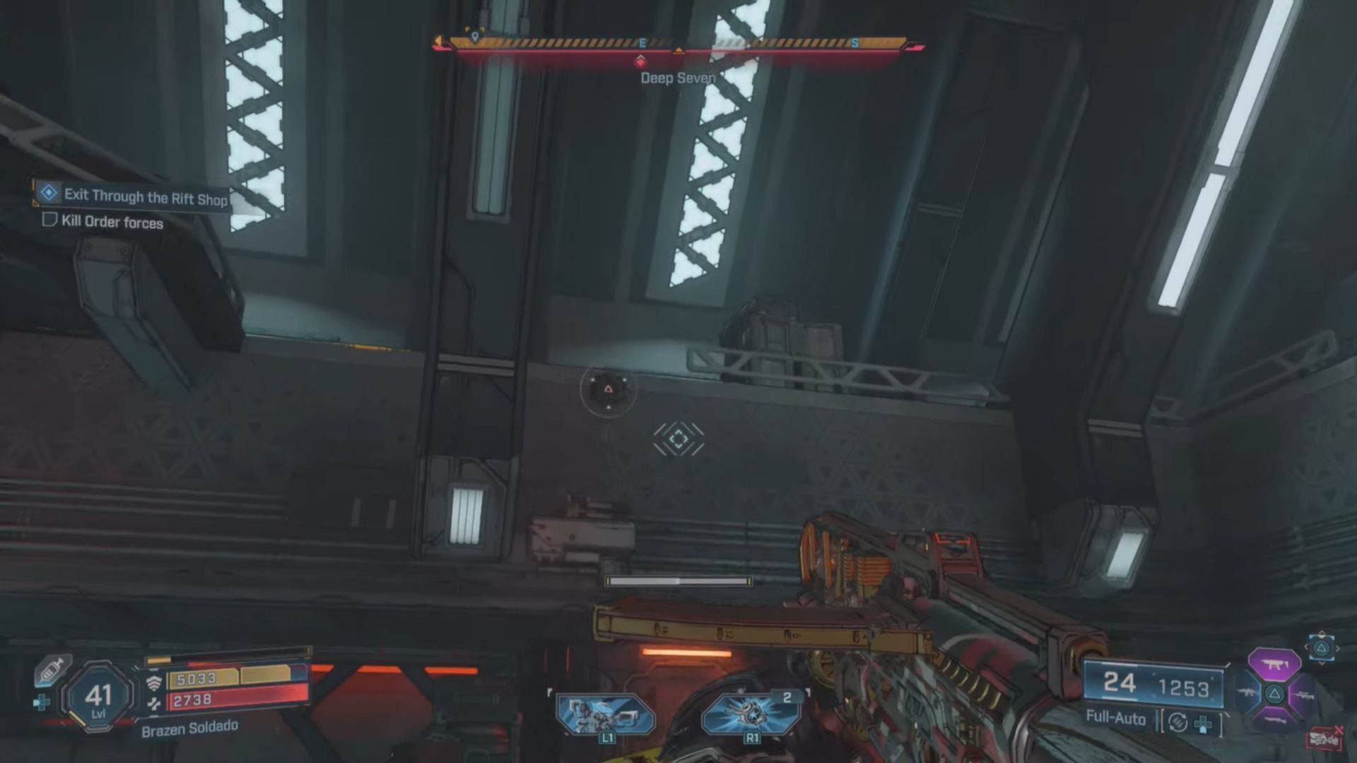 Grapple upwards to reach the next objective (Image via 2K Games || YouTube/@manugames92)