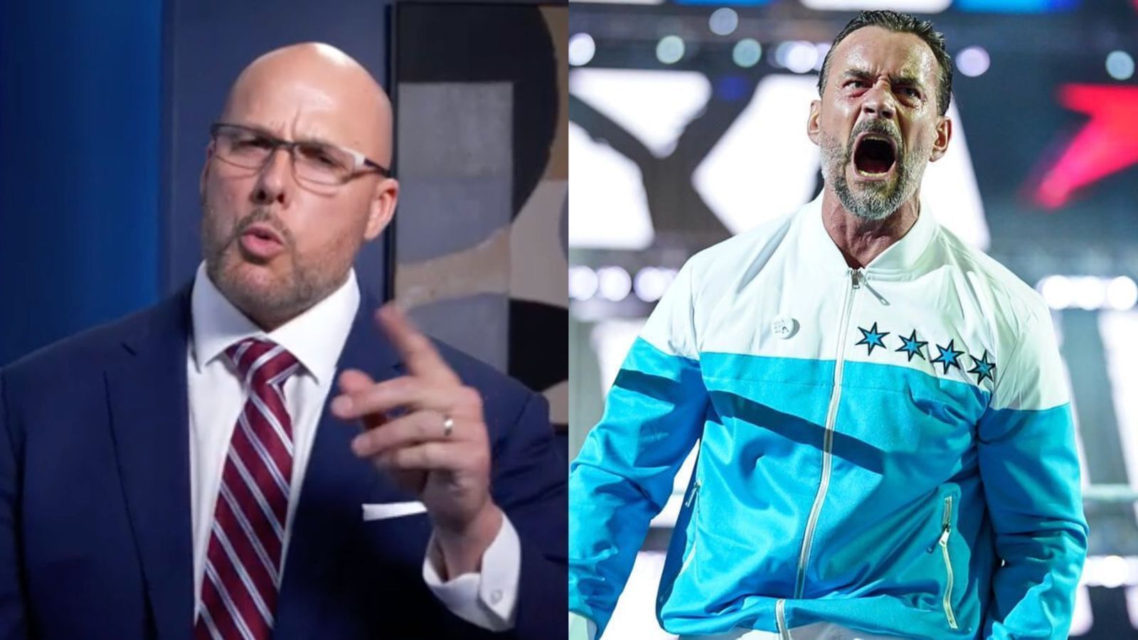 Adam Pearce and CM Punk! (Images from WWE.com)