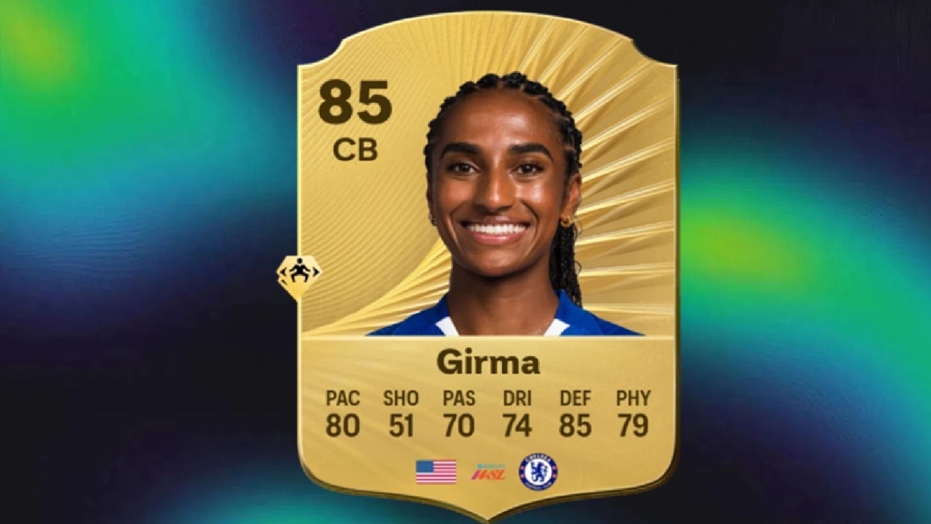 Naomi Girma's Jockey+ PlayStyle helped her outrank the likes of van Dijk and Irene Paredes (Image via EA Sports)