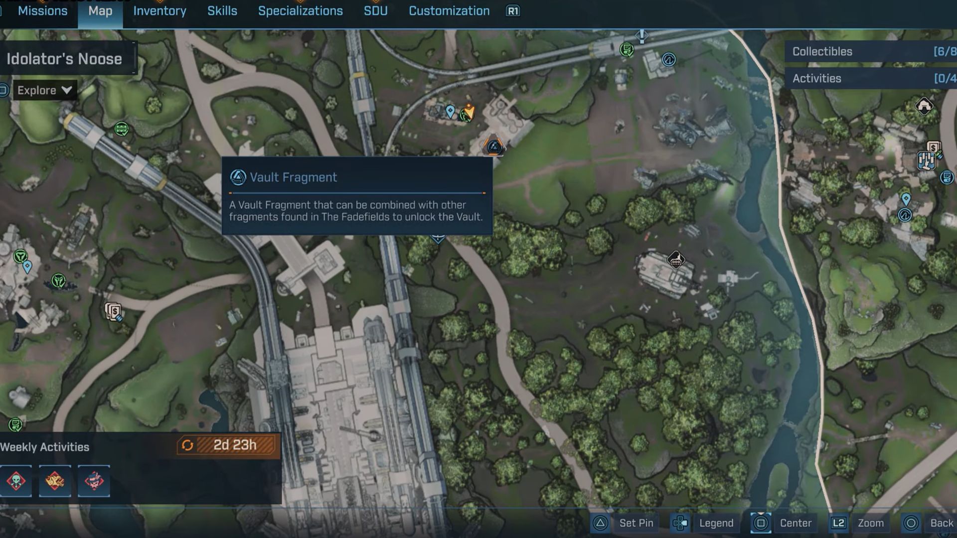 The Vault Fragment is located in the southeast region of Ramsey&rsquo;s Reserve, near the Propaganda Speaker (Image via Gearbox Software)