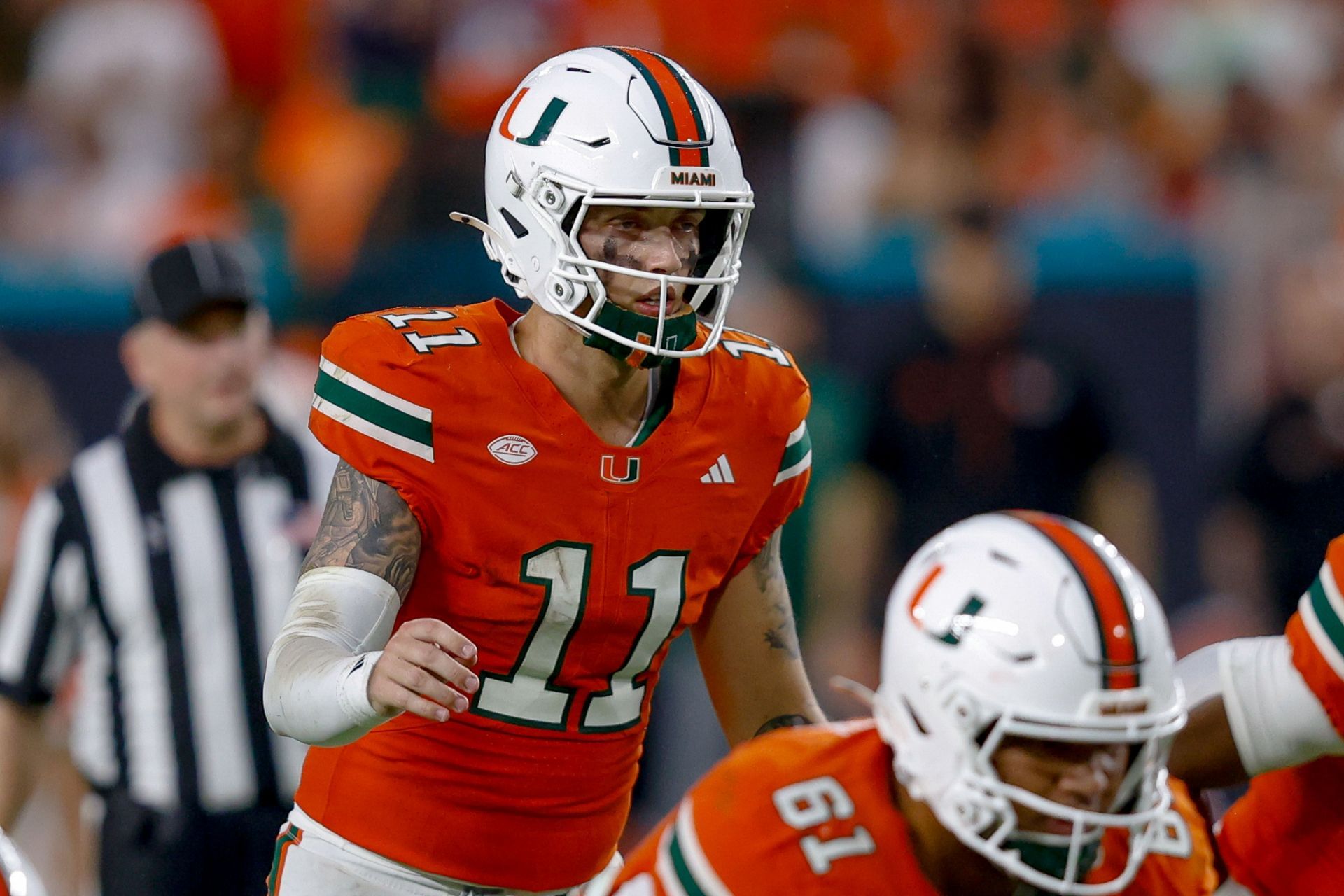 COLLEGE FOOTBALL: Miami Hurricanes QB Carson Beck - Source: Getty