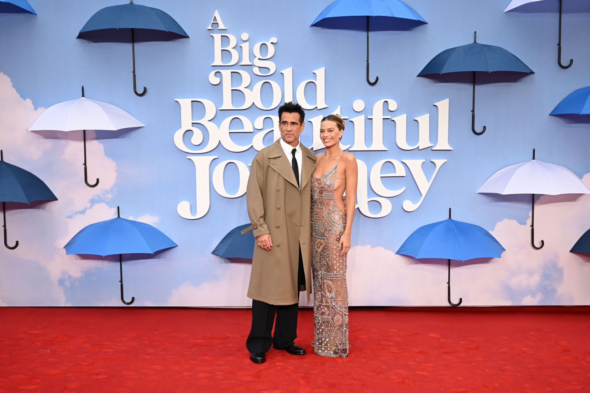 Colin Farrell and Margot Robbie At The European Premiere Of &quot;A Big Bold Beautiful Journey&quot; (Image via Getty)