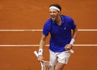 Arthur Rinderknech at the Croatia v France tie. (Source: Getty)