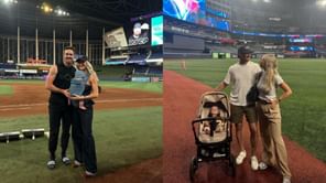 Shane Bieber’s wife Kara responds with 1-word comment to Corey Seager’s wife Madisyn’s take on son Kav ahead of Blue Jays postseason