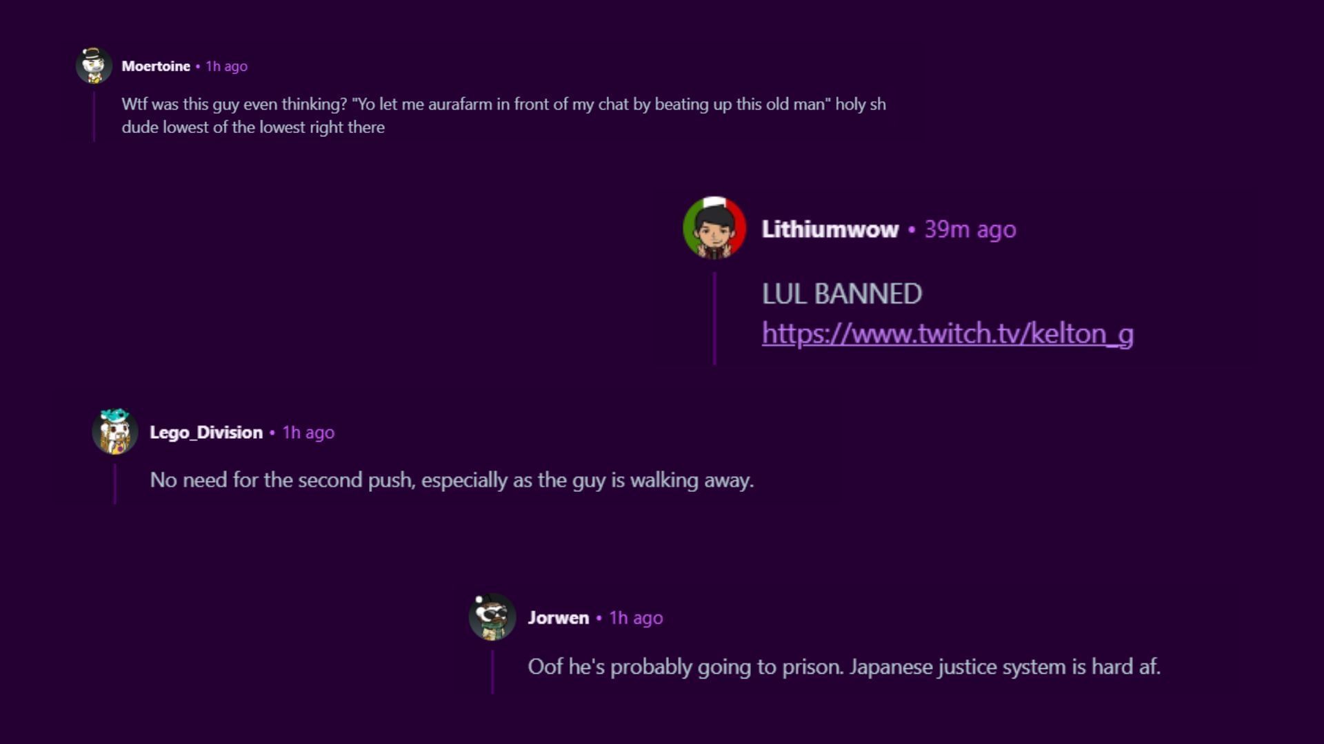 More reactions from r/LivestreamFail to Kelton_g&#039;s train incident (Images via r/LivestreamFail/Reddit) 