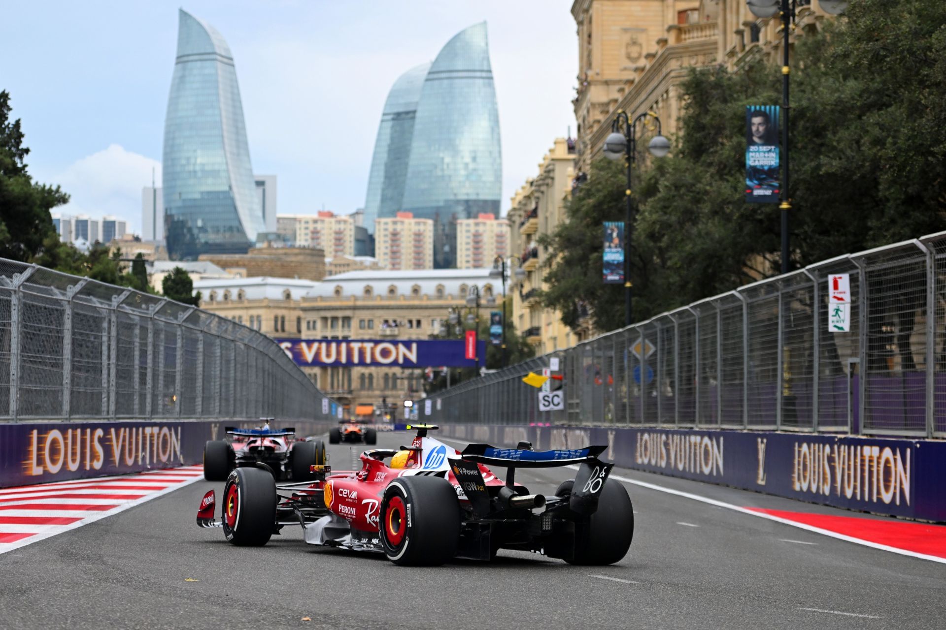 Lewis Hamilton during the 2025 Azerbaijan GP (Getty Images)