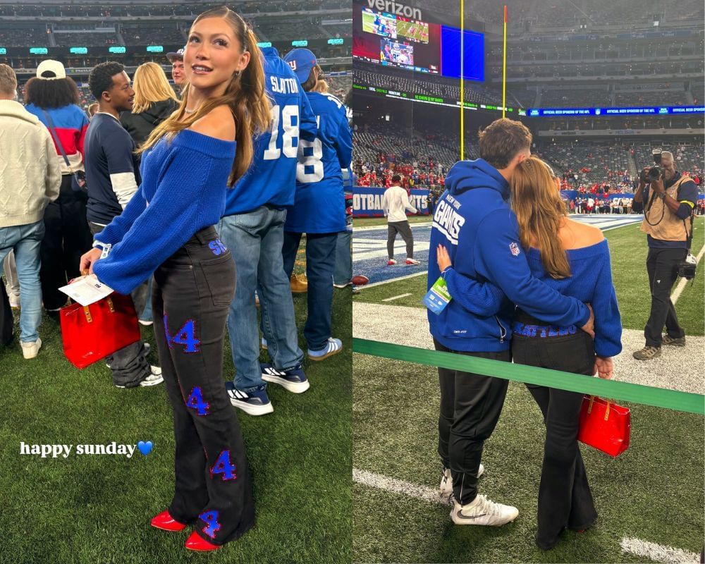 IN PIC: Chloe Rodriguez stuns in custom Giants-inspired outfit after Week 3 game vs. Chiefs [IG/@chloee_rodriguez]