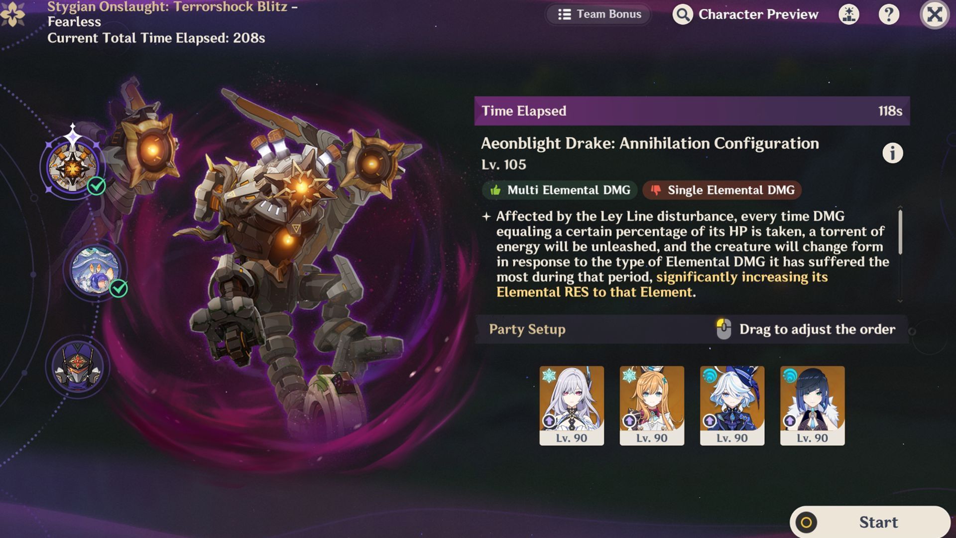 Aeonblight Drake boss in Stygian Onslaught (Image via Sportskeeda Gaming/ HoYoverse)