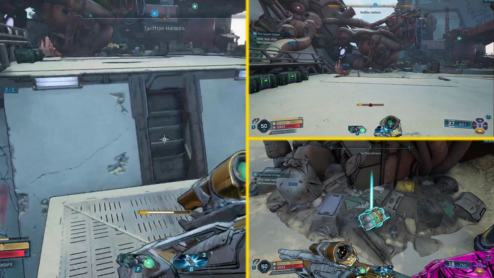 The third Boomstrick is located on the upper level, near the red pipes (Image via Gearbox Software)