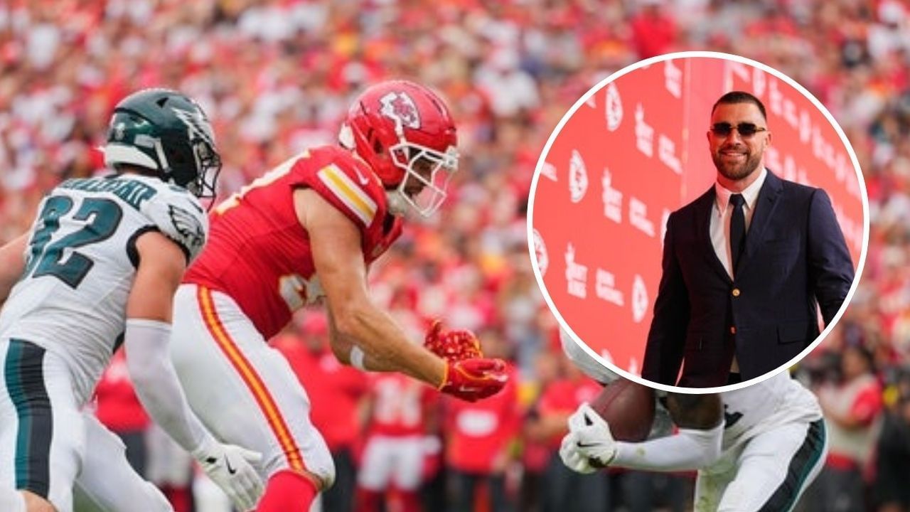 &quot;That sh*t hurts&quot;: Travis Kelce gets brutally honest after dropping a catch during Chiefs vs Eagles Super Bowl rematch