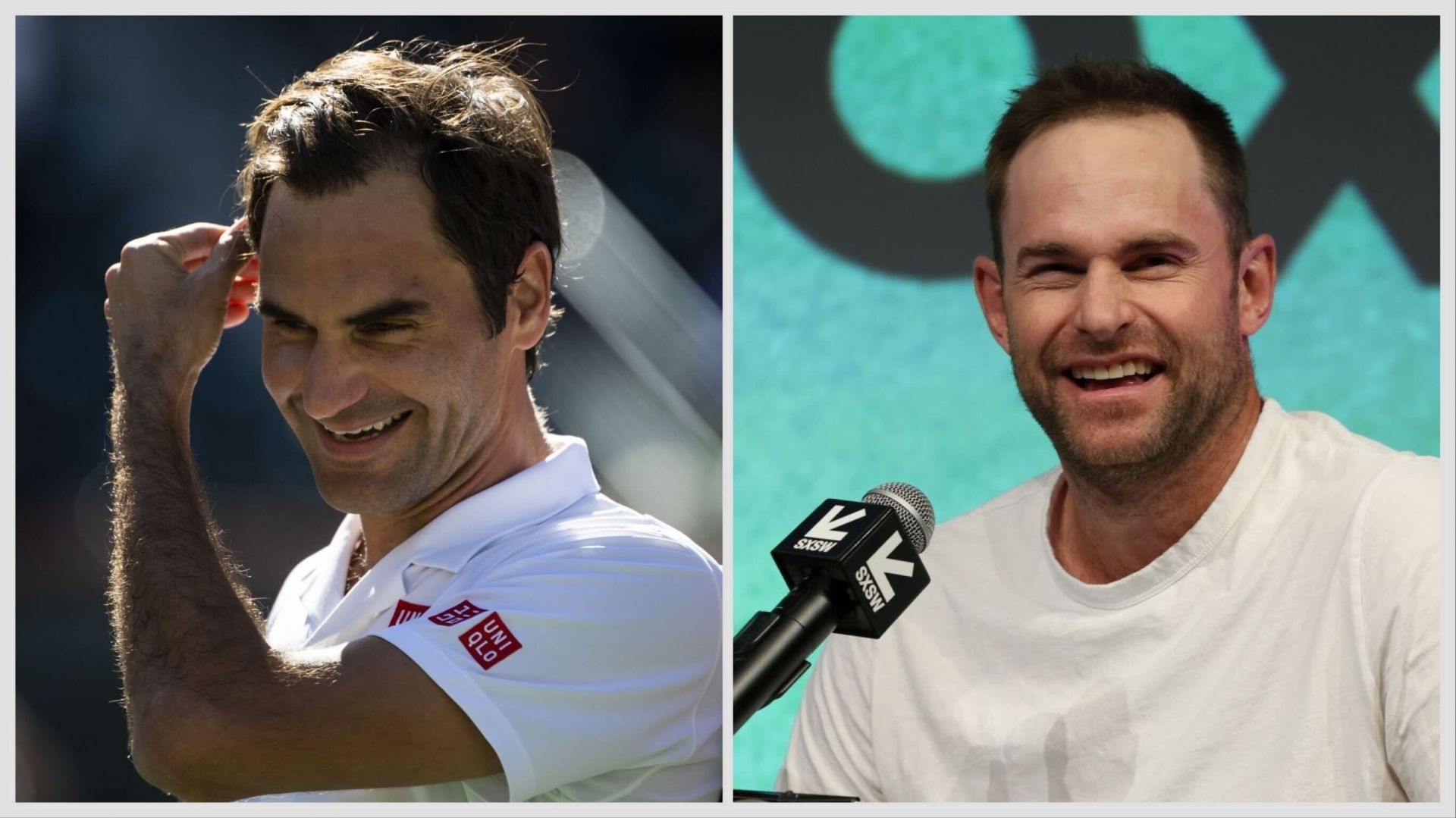 Roger Federer and Andy Roddick