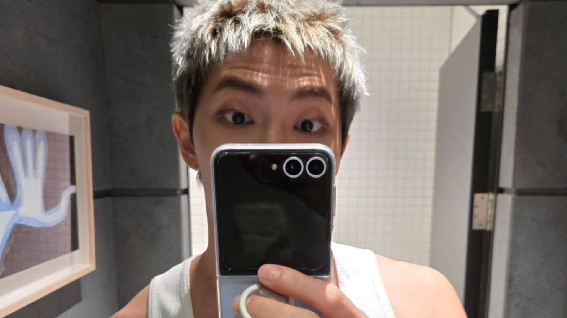 BTS&#039; RM (Image via Instagram/@rkive)