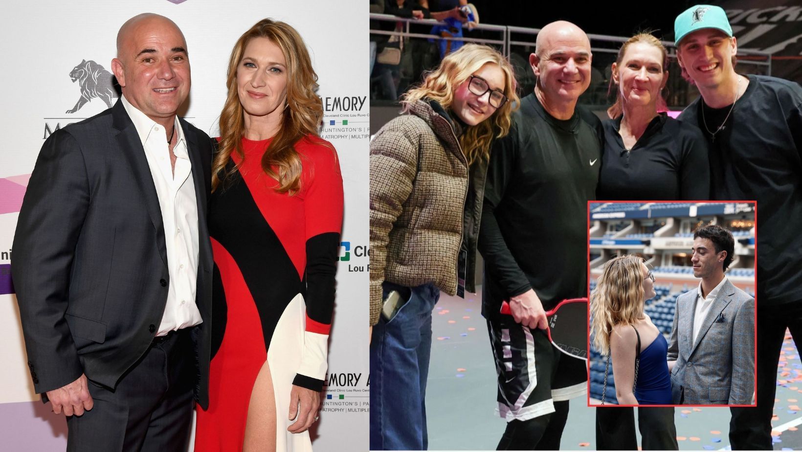 Andre Agassi and Steffi Graf