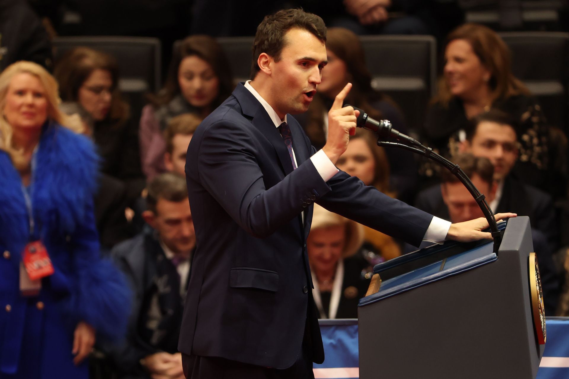 Charlie Kirk speaking at the Inauguration of Trump As The 47th President (Image via Getty Images)