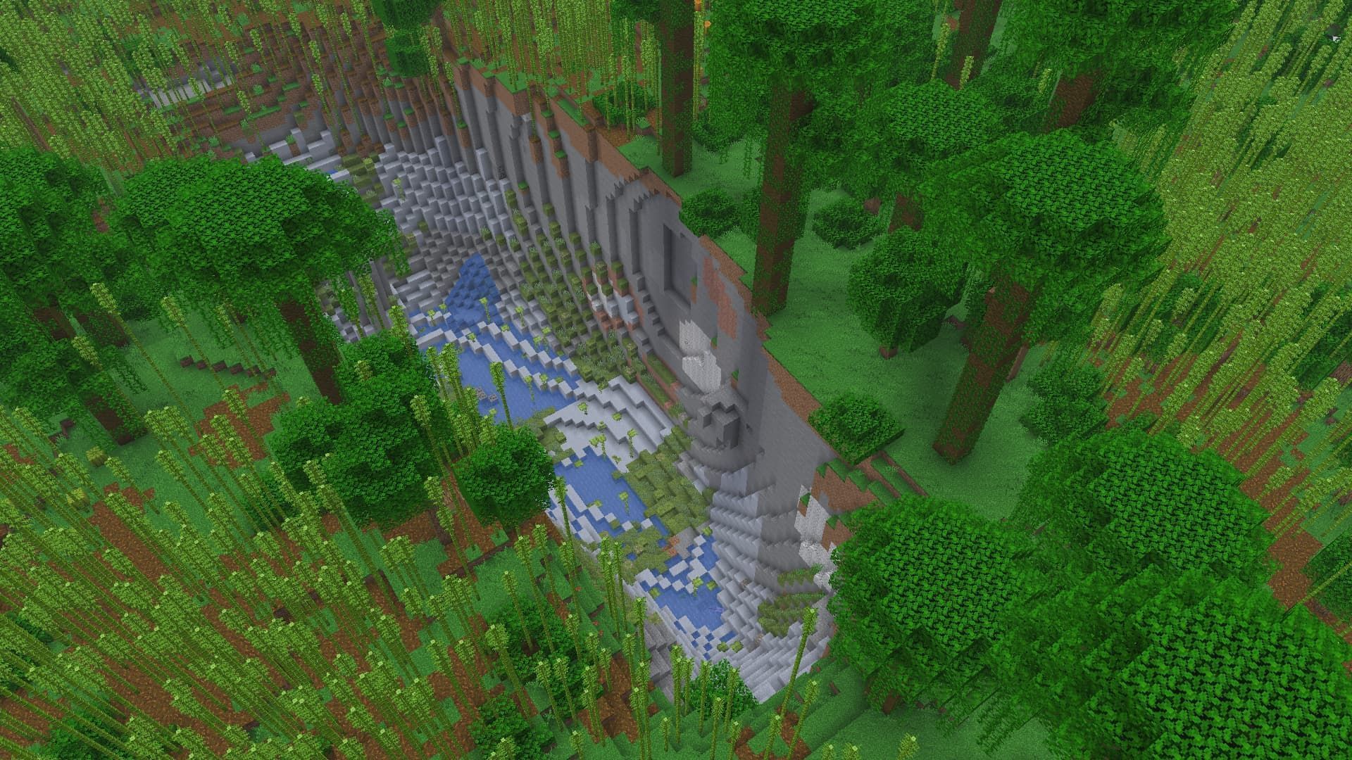 Lush caves and bamboo forests (Image via Mojang)