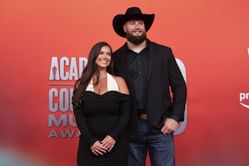 Lane Johnson's fiancée Kelsey quotes Taylor Swift recapping weekend with Eagles star ahead of TNF clash vs. Cowboys