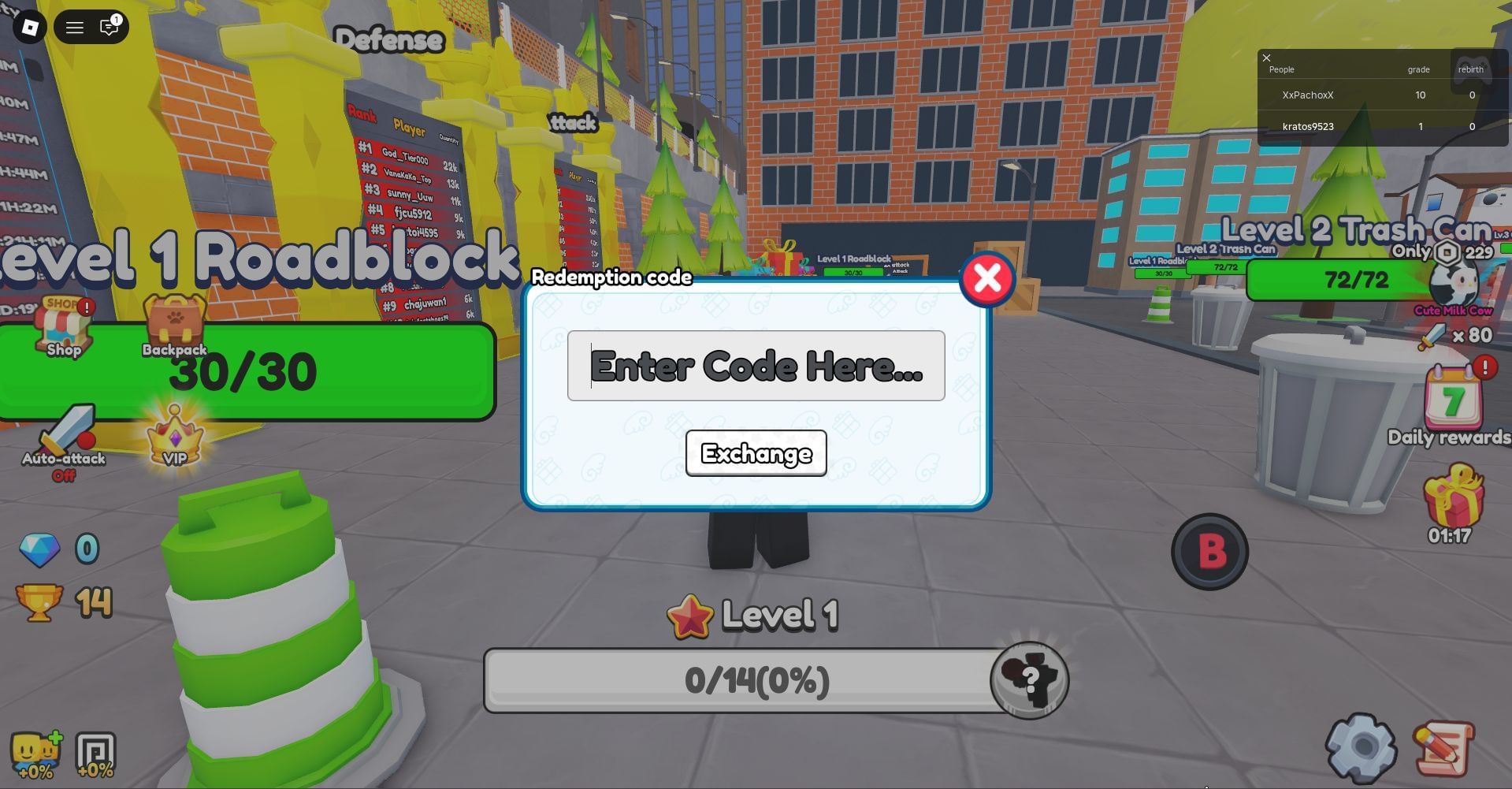 Redeem the code here (Image via Roblox)