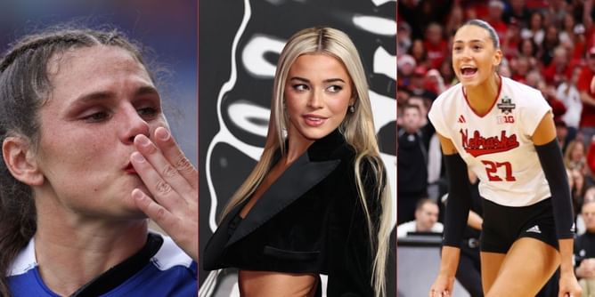 "Stole the show"- Ilona Maher, Harper Murray, and others react to Olivia Dunne's bold black three-piece suit at VMAs