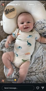 Jordan Fish shared an adorable picture of her son (Source: @xojordanfish on Instagram)