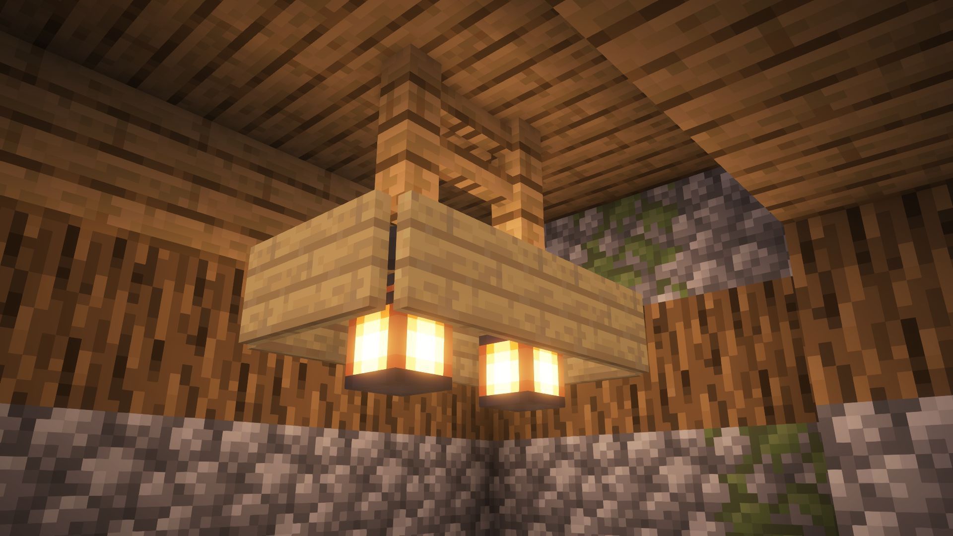 Place slightly fewer light blocks for a more cozy ambient (Image via Sportskeeda Gaming || Mojang Studios)
