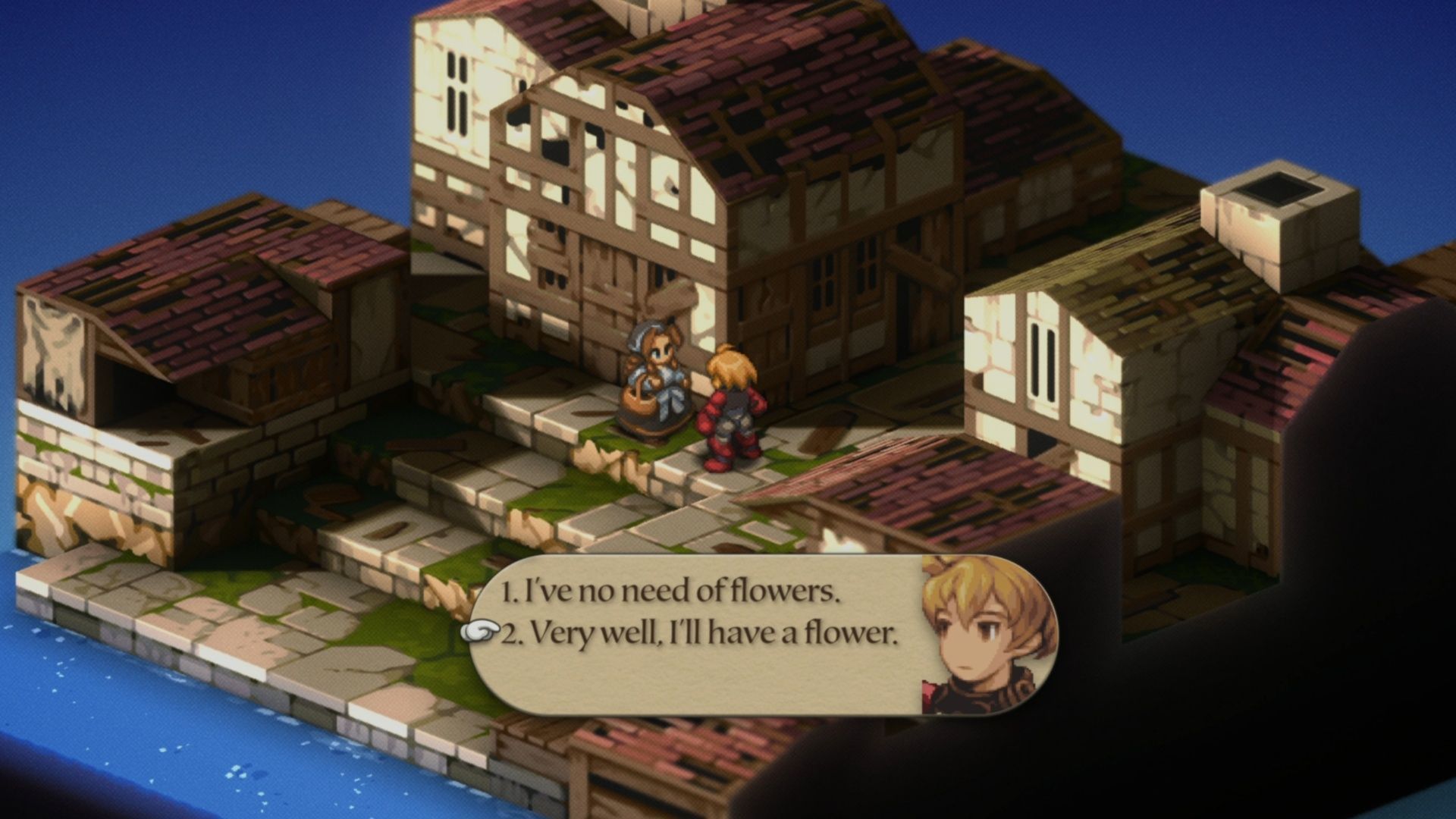 If you don&#039;t buy the flower, you&#039;ll have to reload a save, or worst case, start over (Image via Square Enix)