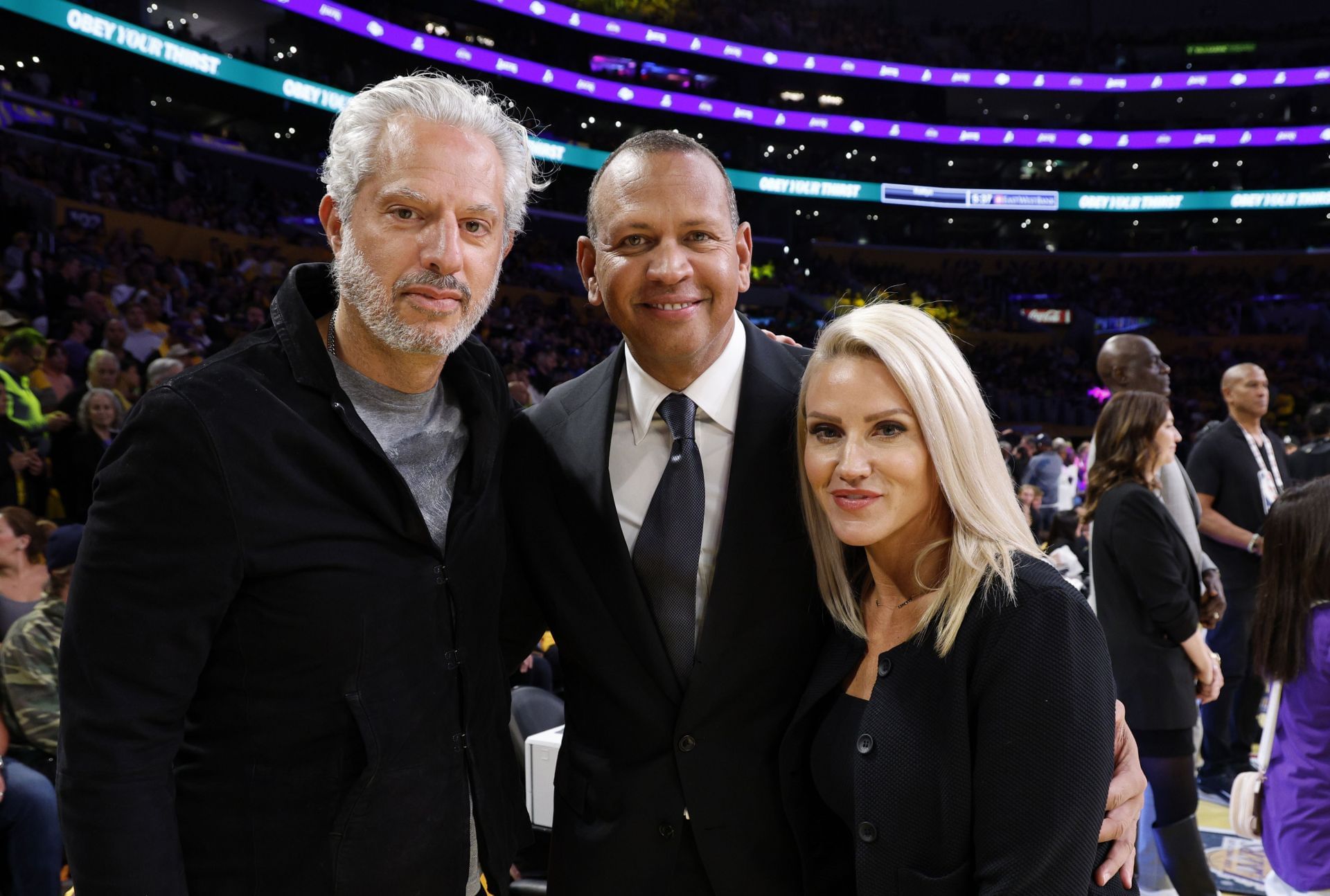 Celebrities At The Los Angeles Lakers Game - Source: Getty