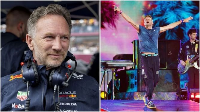 Former Red Bull boss Christian Horner shares a clip attending Coldplay's concert